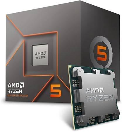 AMD RYZEN 5 8400F, 6 núcleos, Socket AM5, Con ventilador, Se requiere una tarjeta gráfica independiente