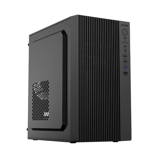 Gabinete Mini Torre Acteck ZENITH GI656 Factor: Micro Atx, Mini ITX, Puertos: 2 USB 2.0 1 USB 3.0  Puerto dual 3.5mm(audio y micrófono)