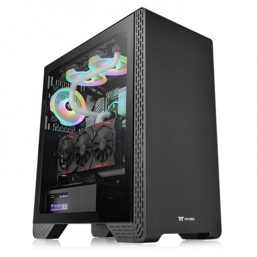 Gabinete Thermaltake S300 Tg Black Mid Tower, Atx/micro-atx/