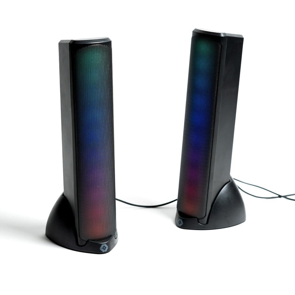 Bocinas Inalámbricas Gamer con Luz RGB - Sonido HQ Transmisión BT Aura | VORTRED