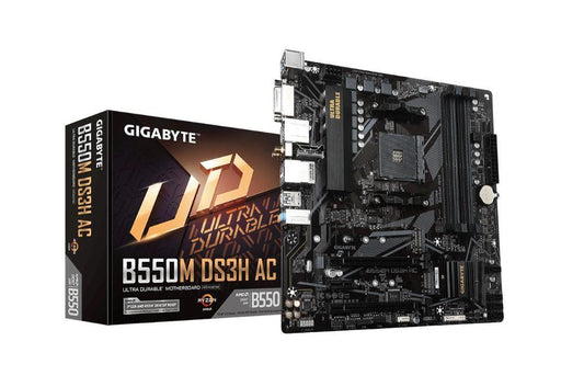 Tarjeta Madre Gigabyte Micro ATX B550M DS3H AC Rev. 1.0, S-AM4, AMD B550, HDMI, 128GB DDR4 para AMD