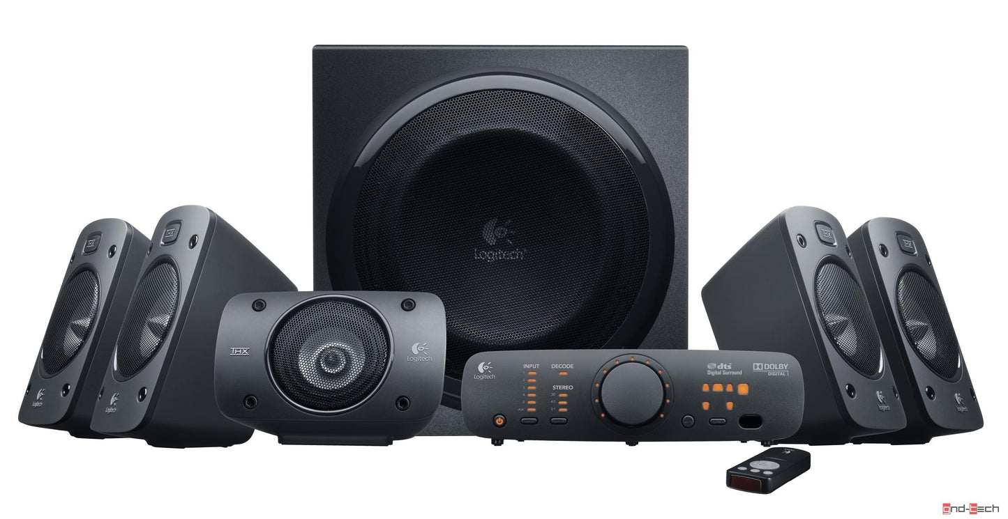 Bocina LOGITECH Z906, 5.1, 500 W, Negro