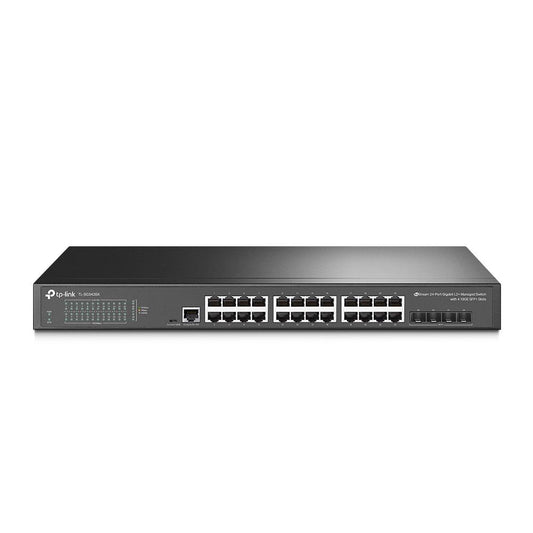 Switch TP-LINK SG3428X (TL-SG3428X), 24 puertos, puertos 10/100/1000 Mbps, L2+ con 4 ranuras 10GE SFP+