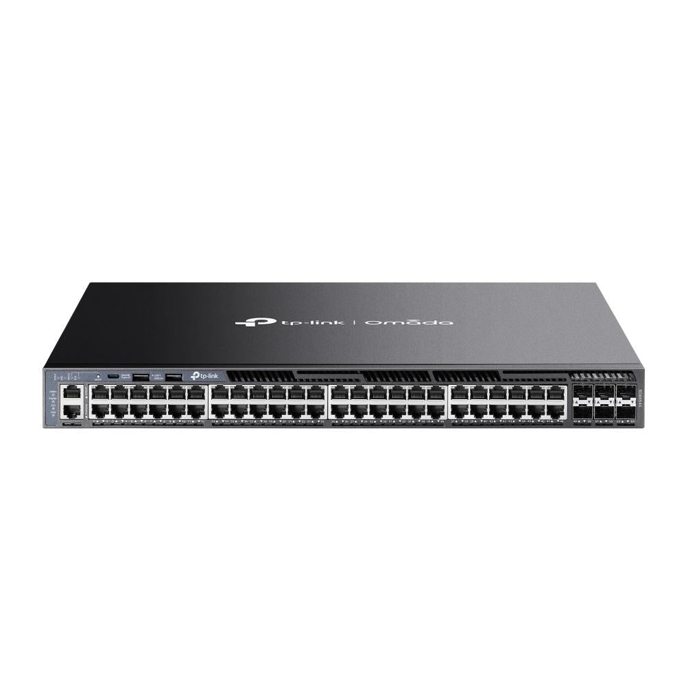 Switch administrado L3 apilable Gigabit de 48 puertos Omada con 6 ranuras 10G