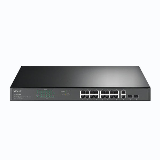 Switch no Administrable TP-LINK TL-SG1218MP, Negro, 16 puertos