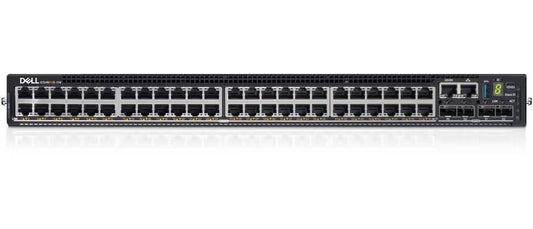 Switch DELL E3248P E3248P-FY26Q2-MX 48x1G RJ-45 30W PoE, 4x10G SFP+, 2x100G QSFP28, 1xAC PSU, IO/PS NON TAA