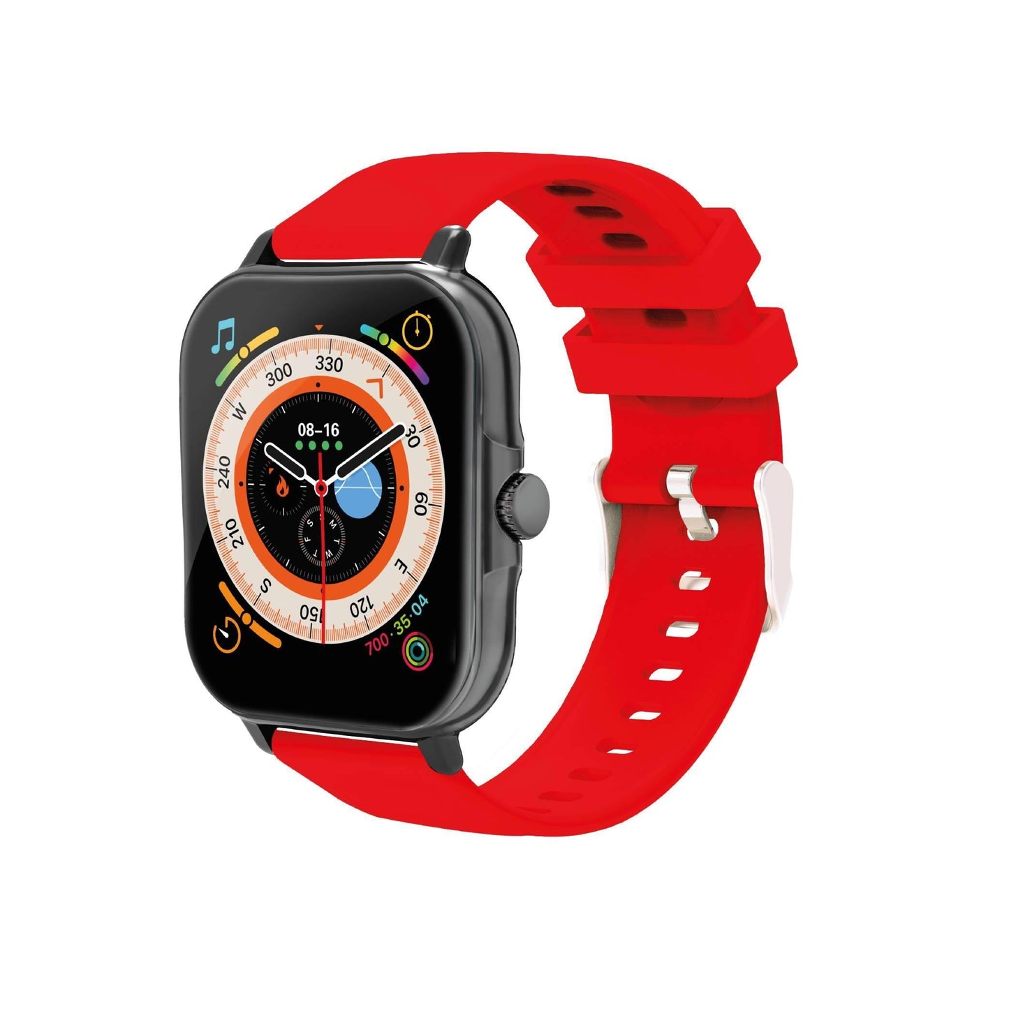 Smartwatch NECNON NSW-201 1.81 pulgadas Full Touch IP67 BT 5.0 Android/IOS Negro/Rojo